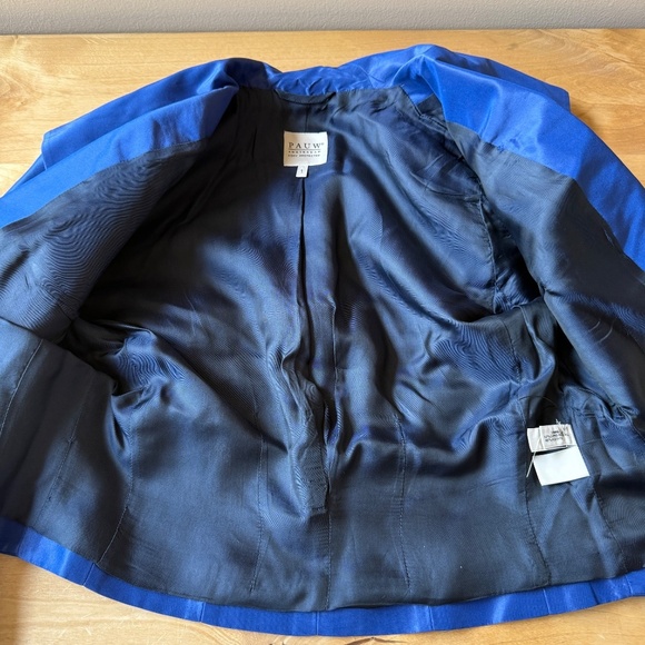 PAUW AMSTERDAM SILK BLAZER SKIRT SET LINED 1 US 6 ELEGANT WEDDING GUEST GLAMOUR - Picture 11 of 12